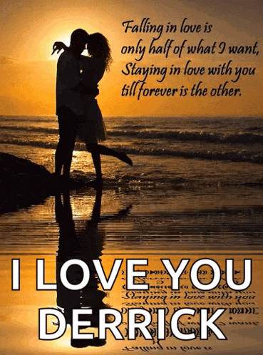 a picture of a man and woman kissing on the beach with the words " falling in love is only half of what i was "
