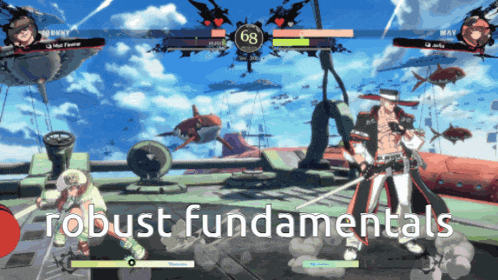 a screenshot of a video game with the words robust fundamentals on the bottom