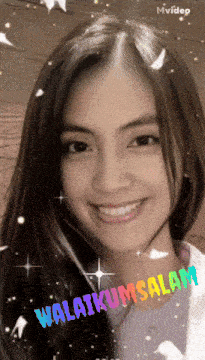 a picture of a woman with the words ' walangkumsalam ' on the bottom