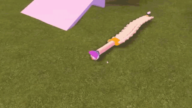 a video game where a worm is crawling on the grass