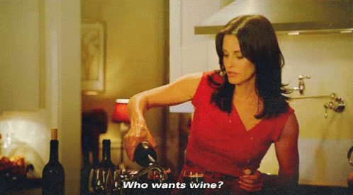 Wine Who Wants Wine GIF - Wine Who Wants Wine Raises Hands GIFs