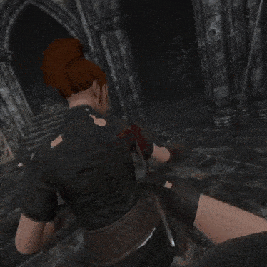 a man is flying through the air in front of a castle