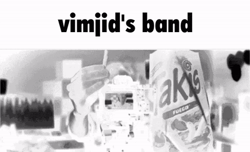 a black and white photo of a person holding a box of takis