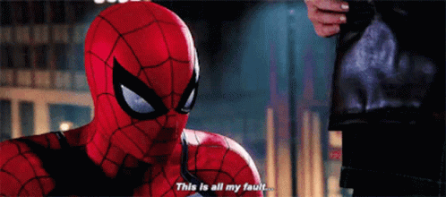 Spider Man This Is All My Fault GIF - Spider Man This Is All My Fault All My Fault GIFs