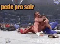 Pede Pra Sair / Wrestling / Eddie Guerrero GIF - Eddie Guerrero Tap Out Wrestling GIFs