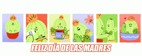 Feliz Día De Las Madres GIF - Cactus Feliz Dia De Las Madres Feliz Dia De La Madre GIFs
