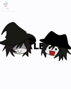 a black and white drawing of a man in a suit and tie standing next to another man in a hat .