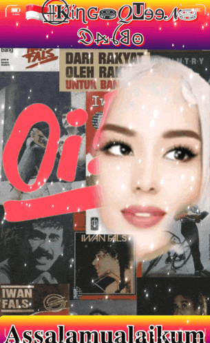 a poster with a woman 's face on it and the word iwan fals on it