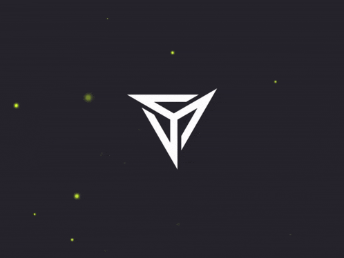 a black background with a white triangle in the middle of it