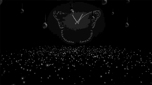 a butterfly is drawn on a black background