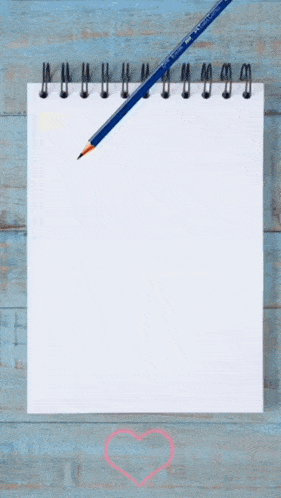 a drawing of a man and a woman on a notebook