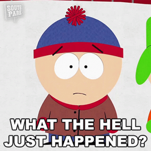 What The Hell Just Happened Stan Marsh GIF