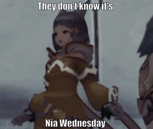 a video game character says they do n't know it 's wednesday