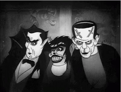 Dracula Wolfman GIF - Dracula Wolfman Frankenstein GIFs