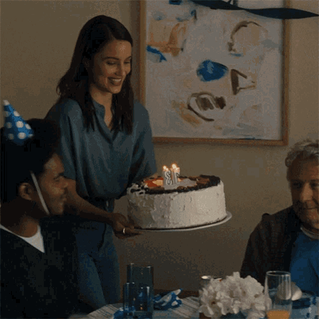 Heres Your Cake Abigail GIF - Heres Your Cake Abigail Eugene GIFs