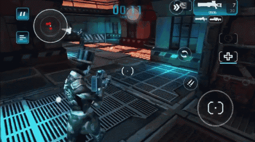 a screenshot of a video game shows a man holding a gun
