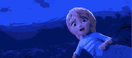 a pixel art drawing of a blue globe in space