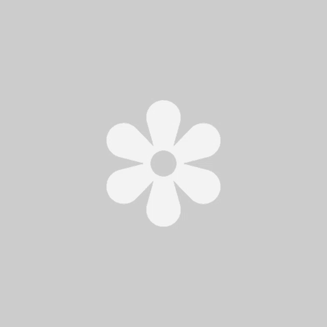 a white flower with a circle in the middle