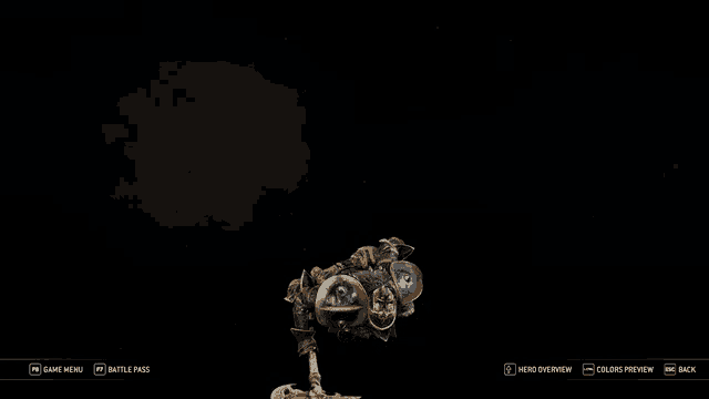 a screenshot of a video game with the game menu at the top left
