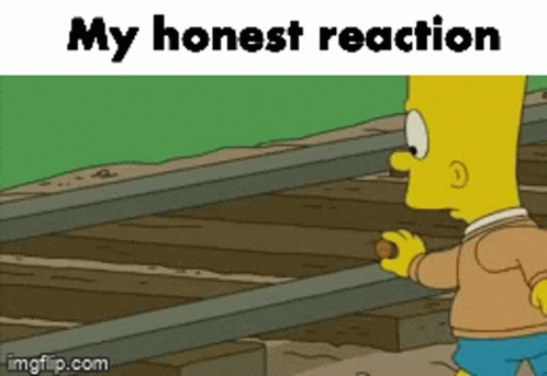 Bart Simpson My Honest Reaction GIF - Bart Simpson My Honest Reaction Train GIFs