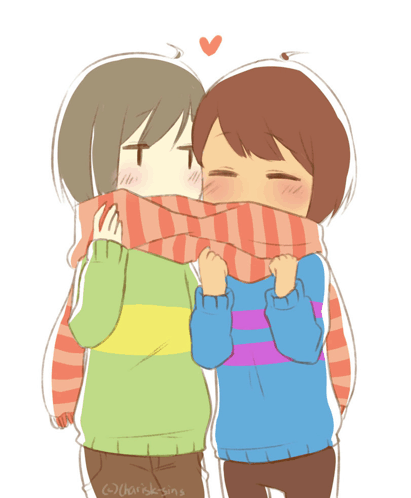 Long Scarf Share GIF - Long Scarf Share Together GIFs