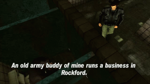 Gtagif Gta One Liners GIF - Gtagif Gta One Liners An Old Army Buddy Of Mine Runs A Business In Rockford GIFs