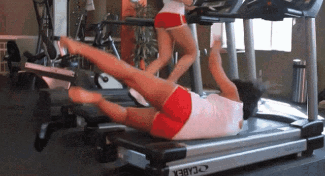 Gym Fail Young Woman GIF - Gym Fail Young Woman Treadmill GIFs