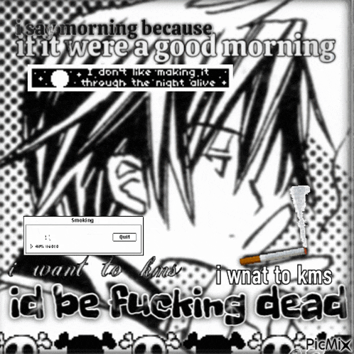 a poster that says i say morning because if it were a good morning