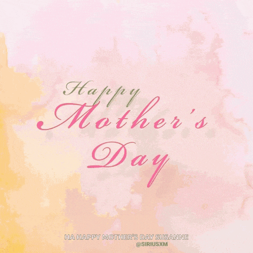 a happy mother 's day greeting card with flowers in the background