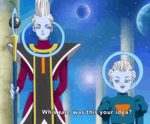 whis san was this your idea written on a cartoon