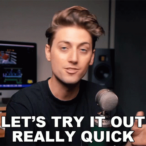 Lets Try It Out Really Quick Jordan Orme GIF - Lets Try It Out Really Quick Jordan Orme Lets Try That Very Quickly GIFs