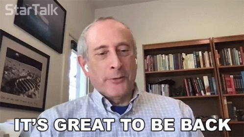 Its Great To Be Back Matt Ginsberg GIF - Its Great To Be Back Matt Ginsberg Startalk GIFs