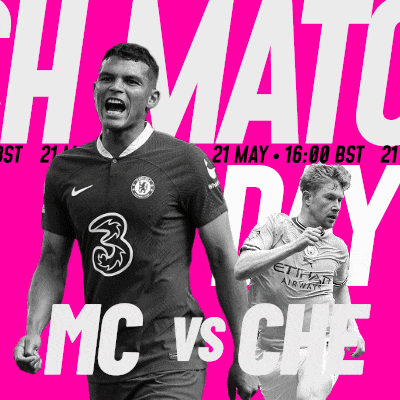 a poster for the match between mc and che