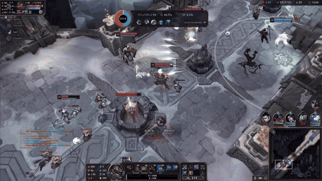 a screenshot of a video game shows a percentage of players being killed by a monster