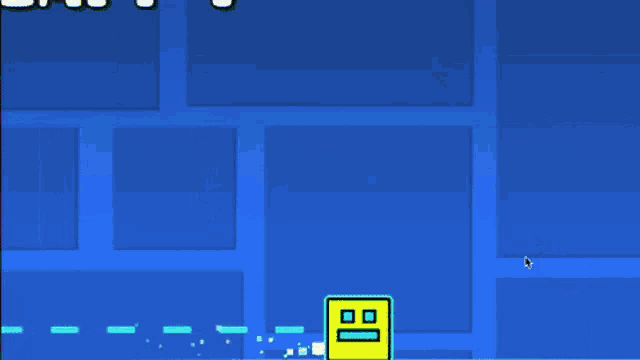 a blue background with a green glowing flower in the center