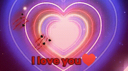 a purple heart with the words i love you written on it