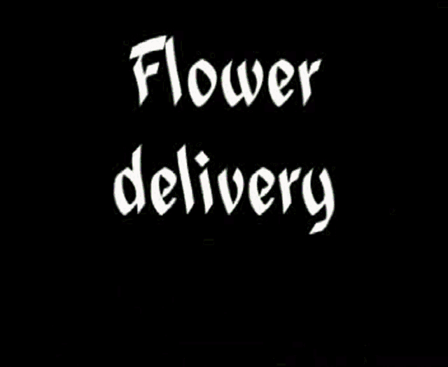 a black background with flowers and the words flower delivery for in white letters