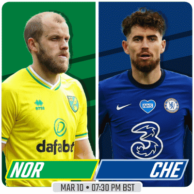 an advertisement for a soccer game between norwich and che