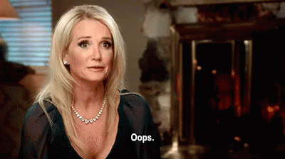 It Slipped GIF - Oops Real Housewives GIFs