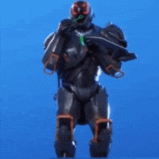 a robot is standing in the water with bubbles behind him .
