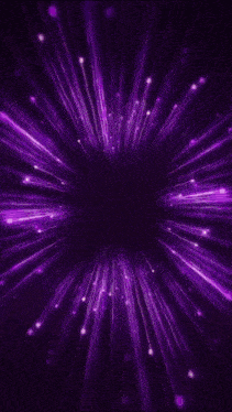 a purple background with a red and yellow circle in the middle