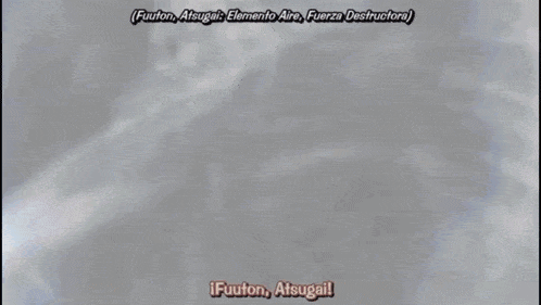 a close up of a person 's face with the words " fuuton atsugai " in the corner