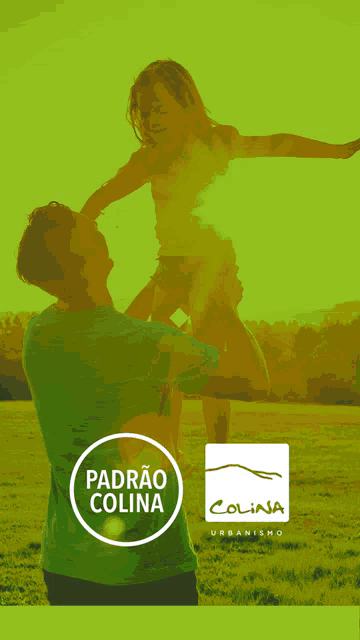 an advertisement for postes de concreto shows a row of telephone poles on the side of a road