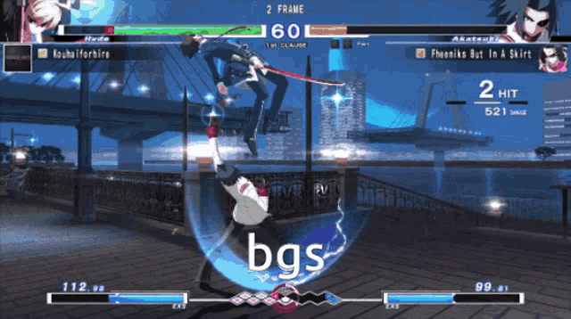 a video game with the word bgs on the bottom right