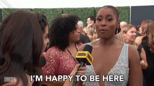 Im Happy To Be Here Happy GIF - Im Happy To Be Here Happy Issa Rae GIFs