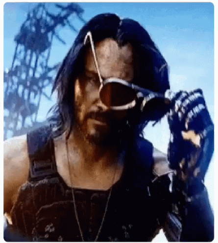 Keanu Reeves Glasses Off GIF - Keanu Reeves Glasses Off Cyberpunk GIFs