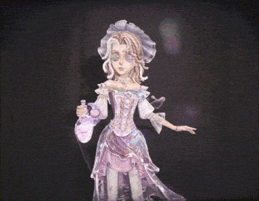 a cartoon of a woman drinking from a glass with bubbles coming out of it