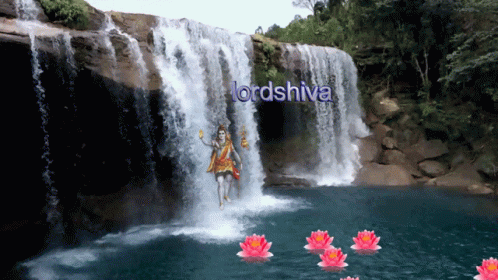 Lord Shiva Waterfall GIF - Lord Shiva Waterfall Nature GIFs