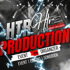 an ad for htr production event organizer and songbook