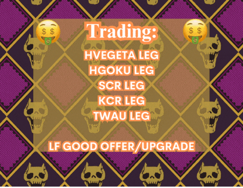 a poster that says trading on it